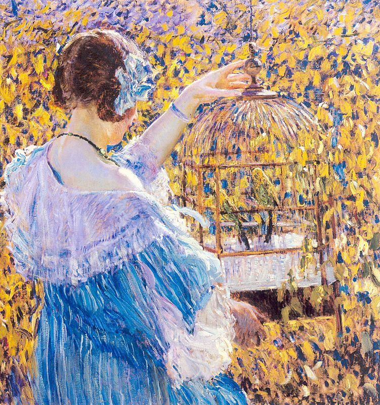 Frieseke, Frederick Carl The Birdcage